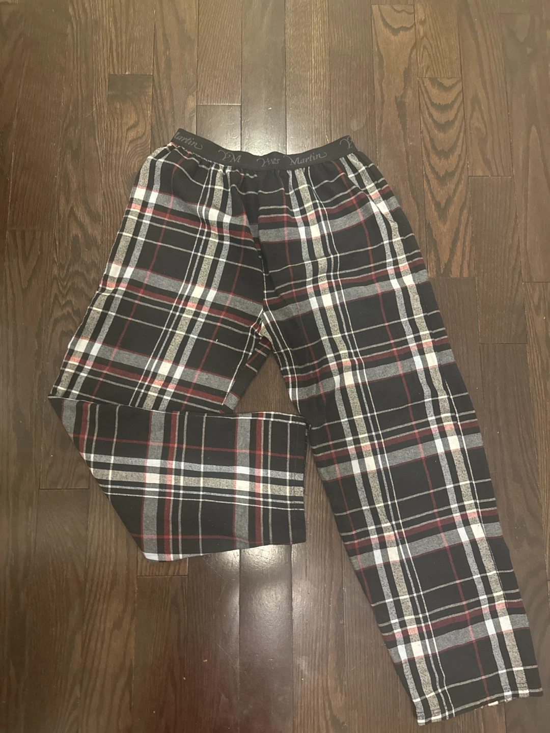 Yves Martin Plaid Pajama Pants M