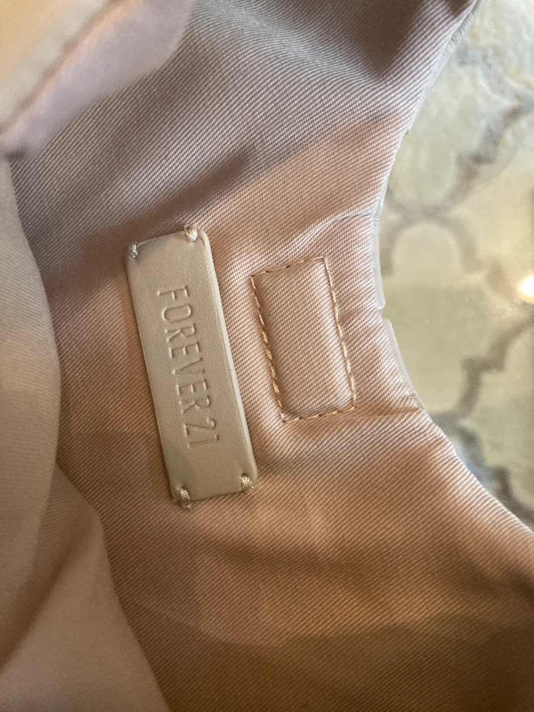 Forever 21 Beige Magnetic Closure Bag - photo 4
