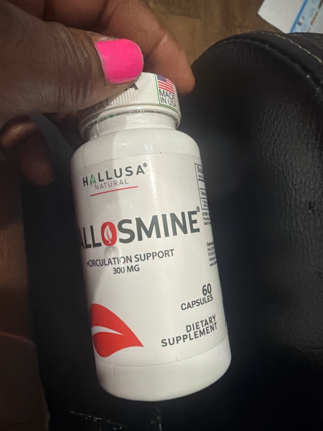 Hallusa Natural Allosmine CirculationDietary  300mg 60 Capsules