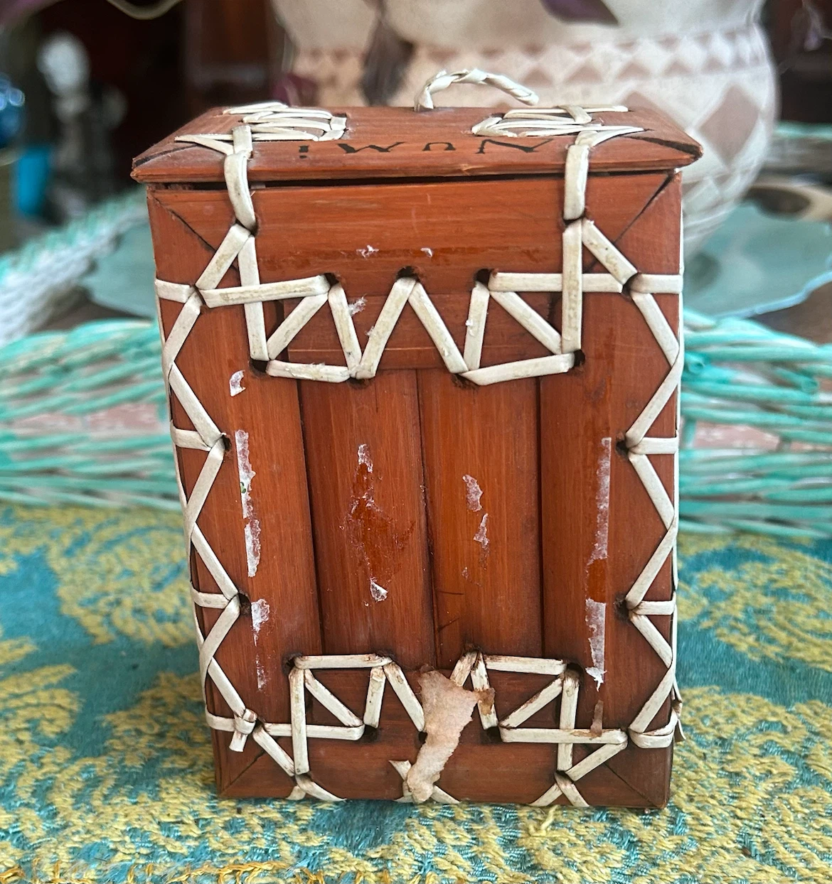 Woven Bamboo Trinket Box