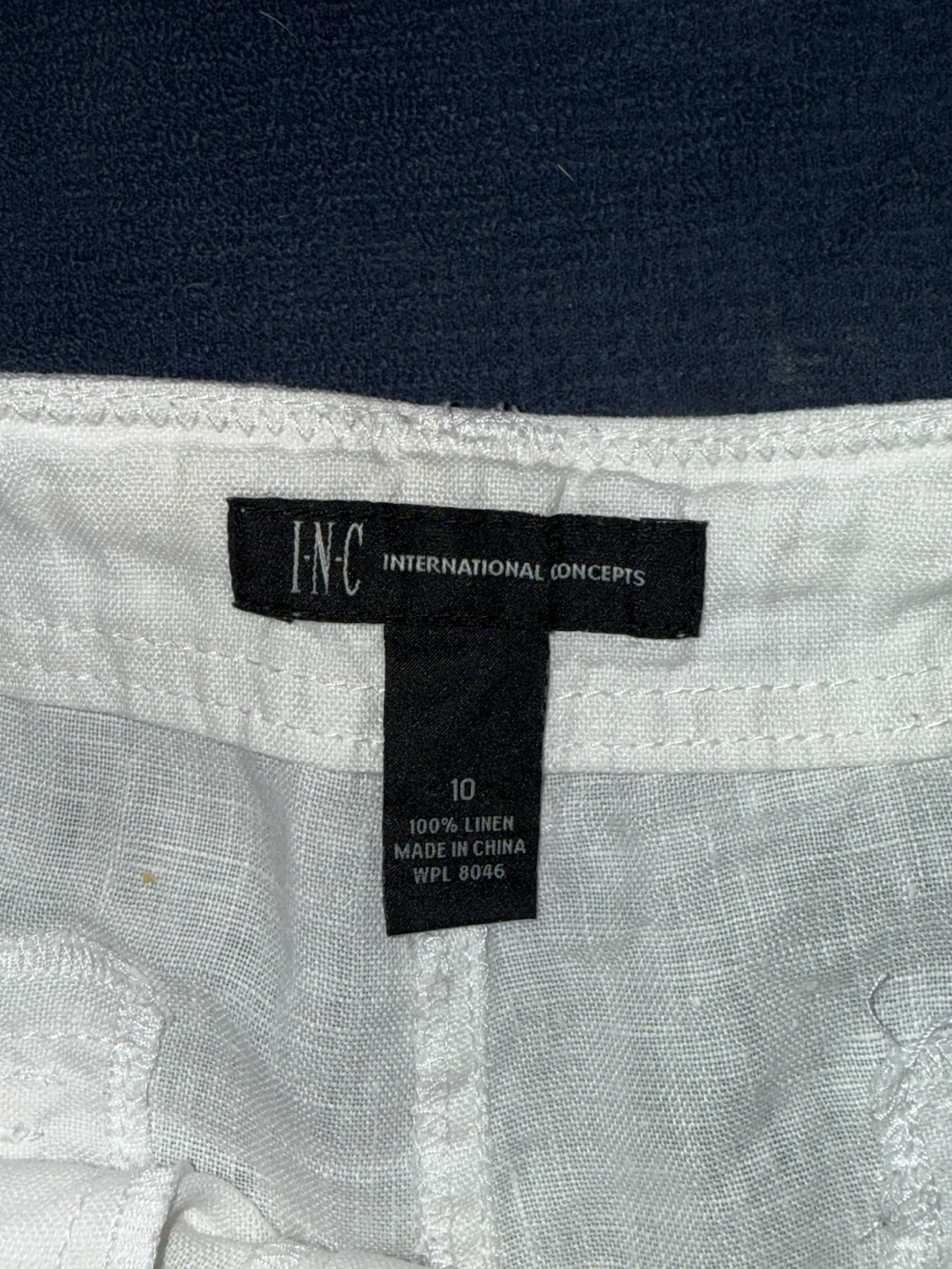 White Linen Shorts - photo 3
