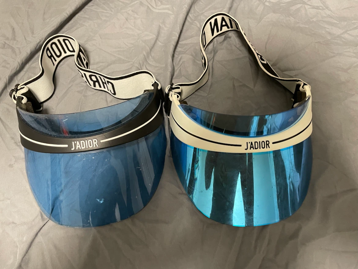 Christian Dior Club VIU Black/ White Visors