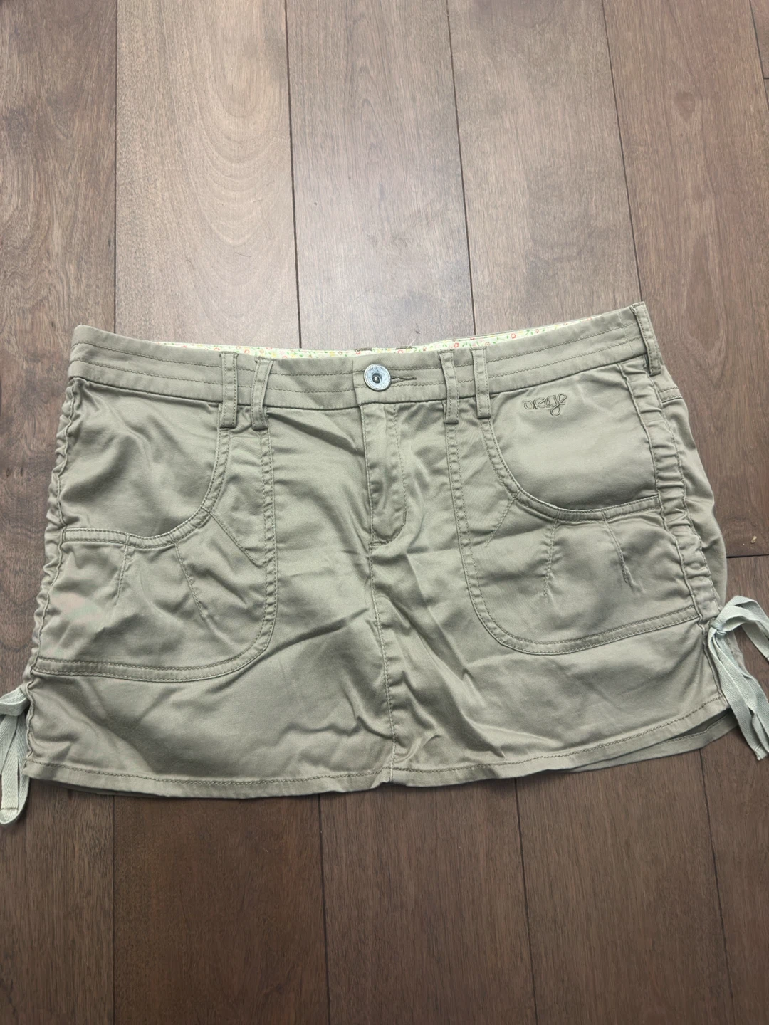 y2k Khaki Cargo Skirt Size 5
