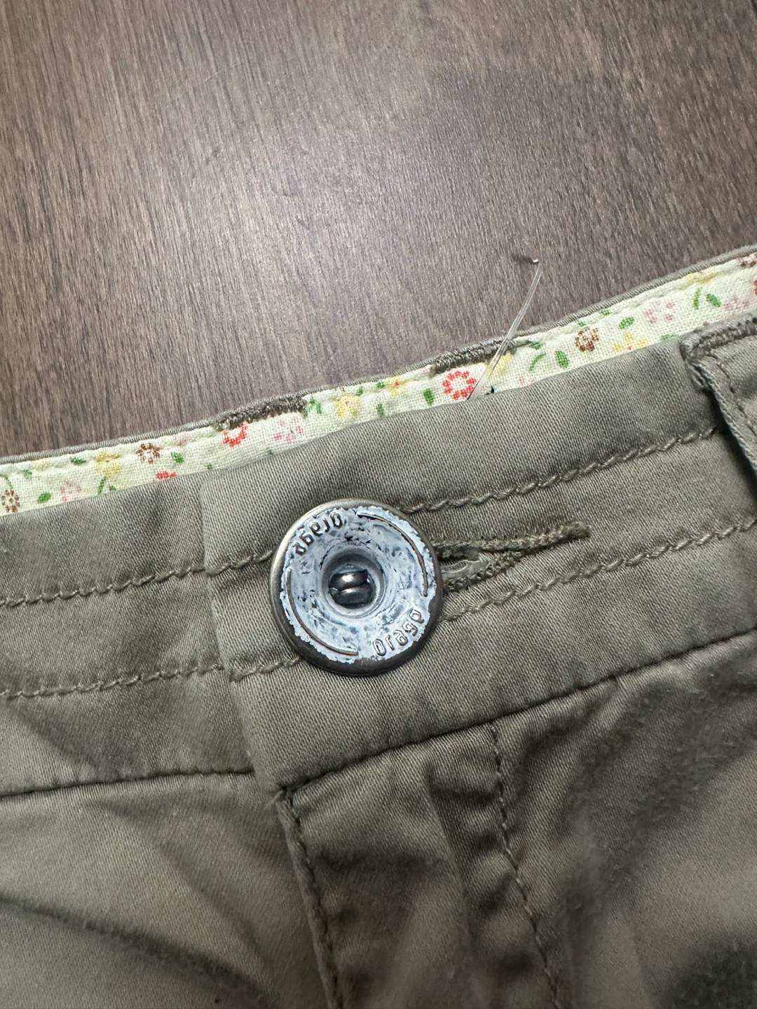 y2k Khaki Cargo Skirt Size 5 - photo 3