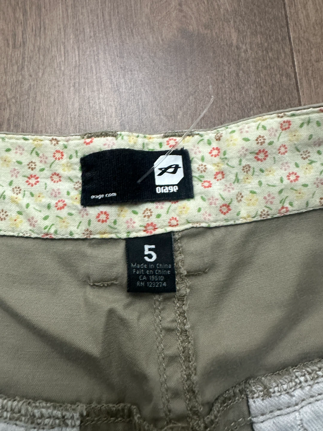 y2k Khaki Cargo Skirt Size 5 - photo 4