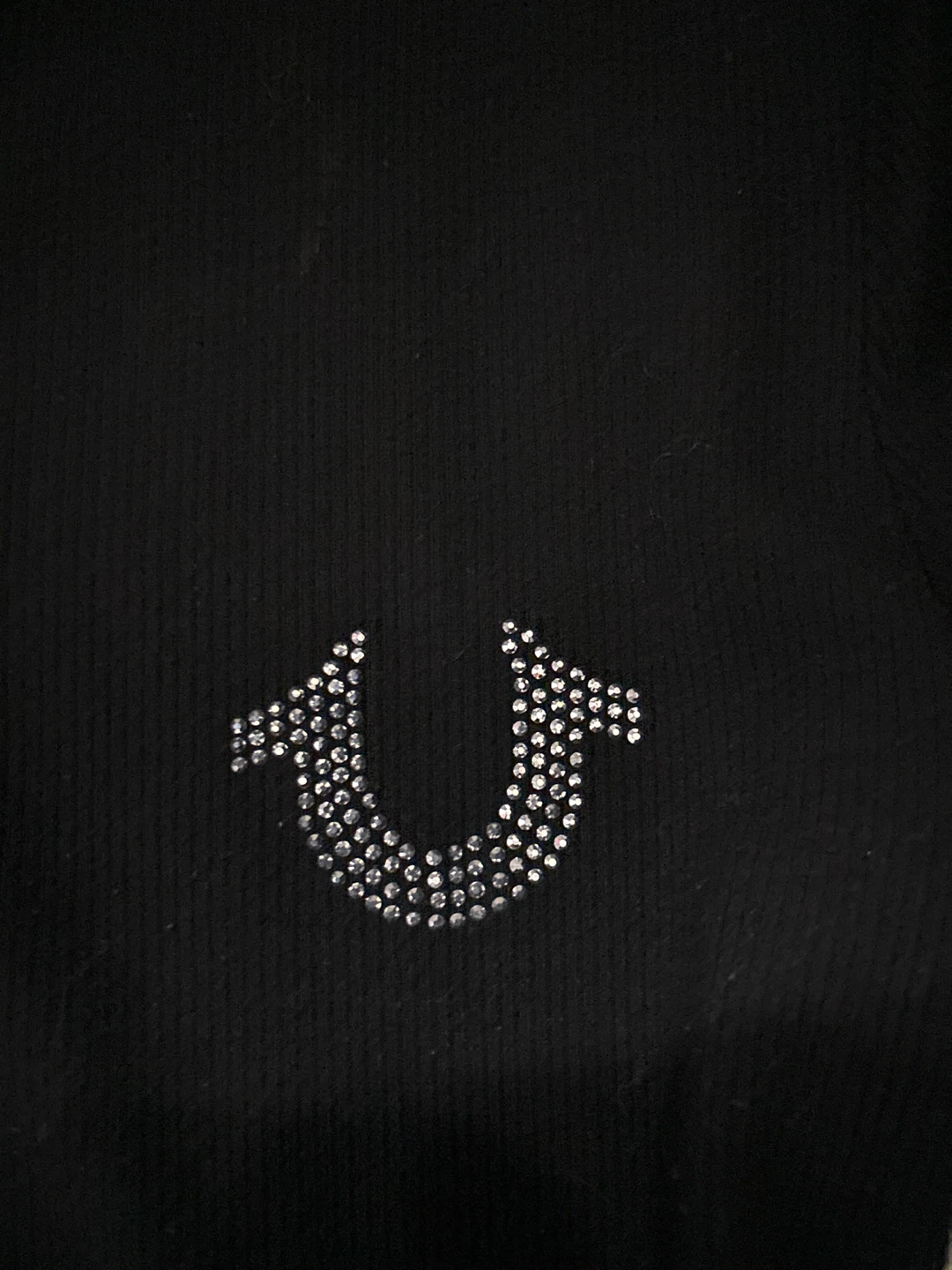 True Religion Black Rhinestone Horseshoe Long Sleeve Top - photo 2