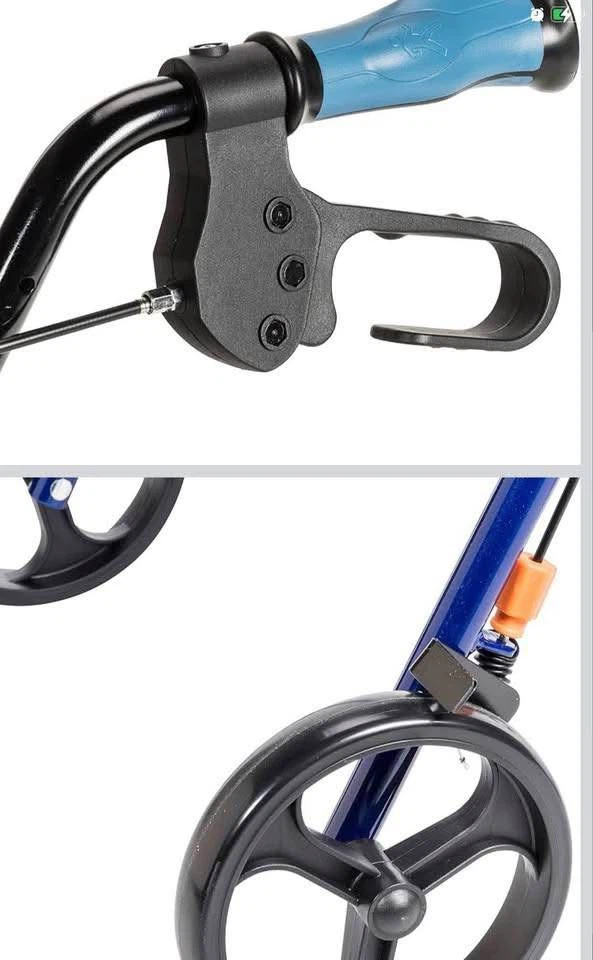 Brand new Blue Elite 4-Wheel Walker with Seat and bag - 55% OFF - photo 4