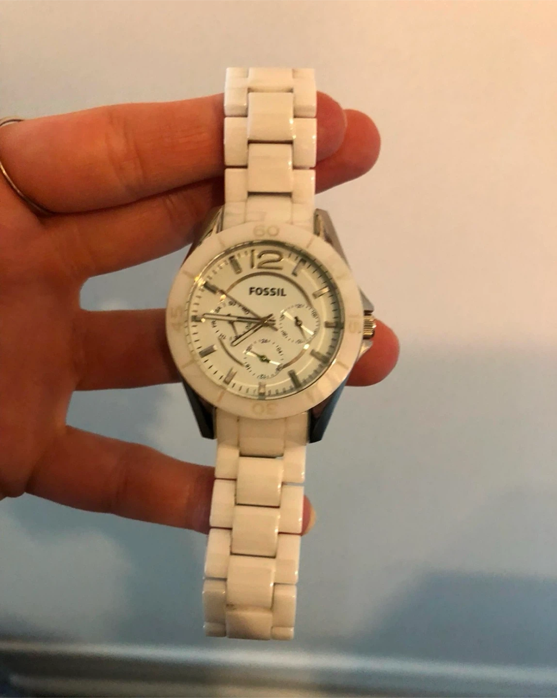 Fossil White Ceramic Watch - photo 5