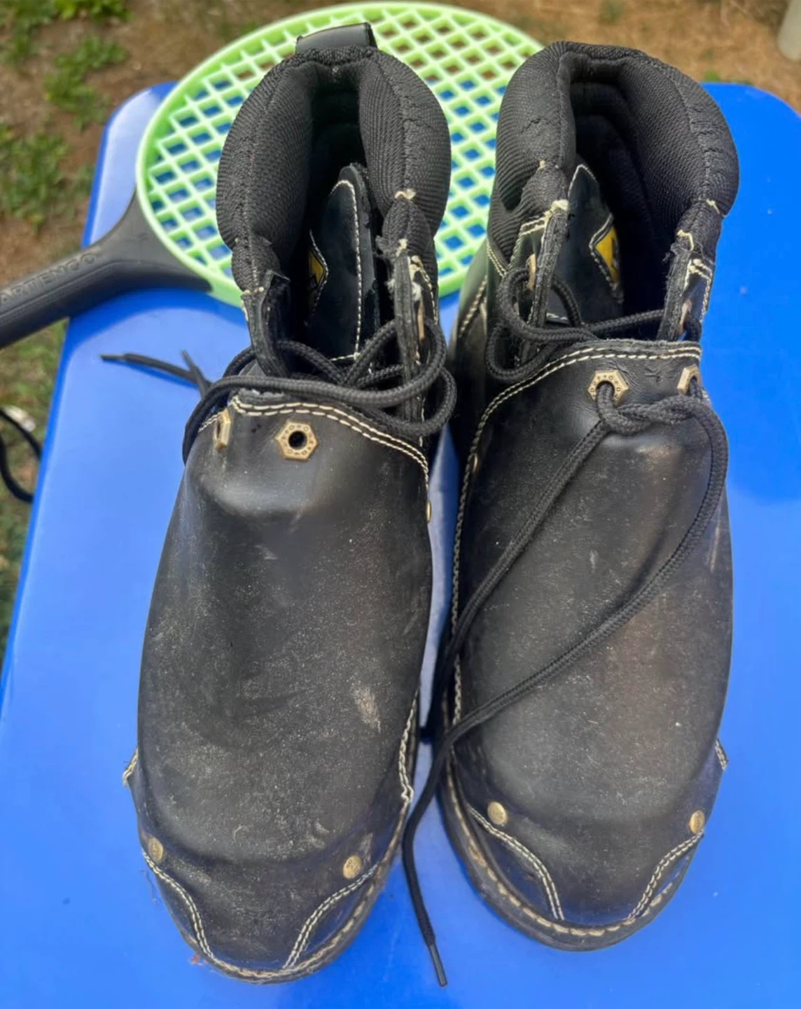Daffo work boots like new