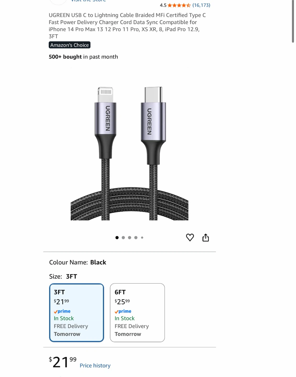 USB-C to Lightning Cable - Fast Charging - photo 4