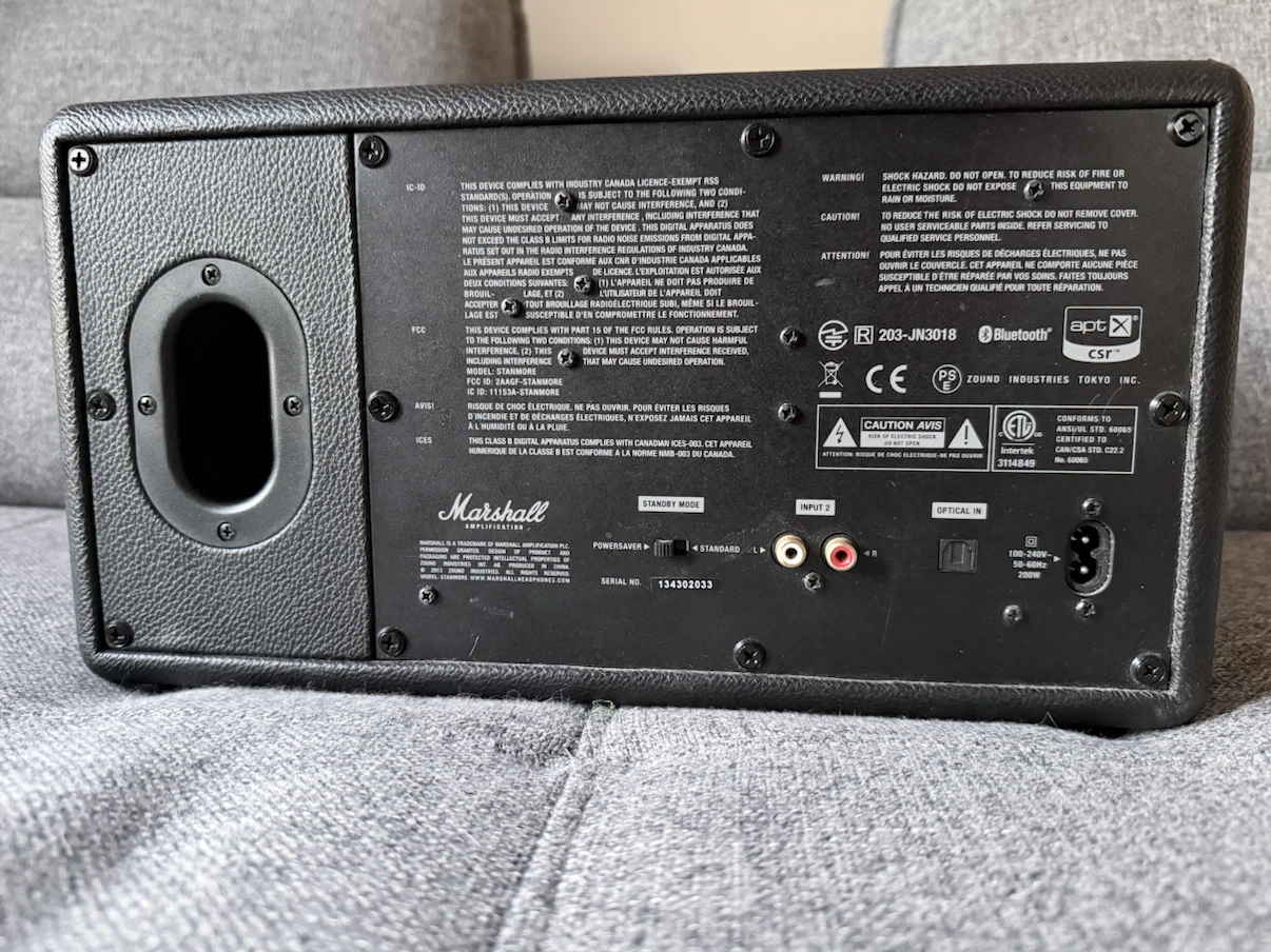 Marshall Stanmore Bluetooth Speaker - Not Working - photo 4