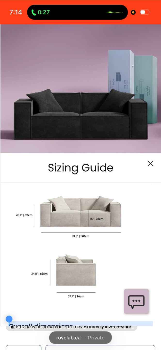 Black Modern Sofa - photo 4