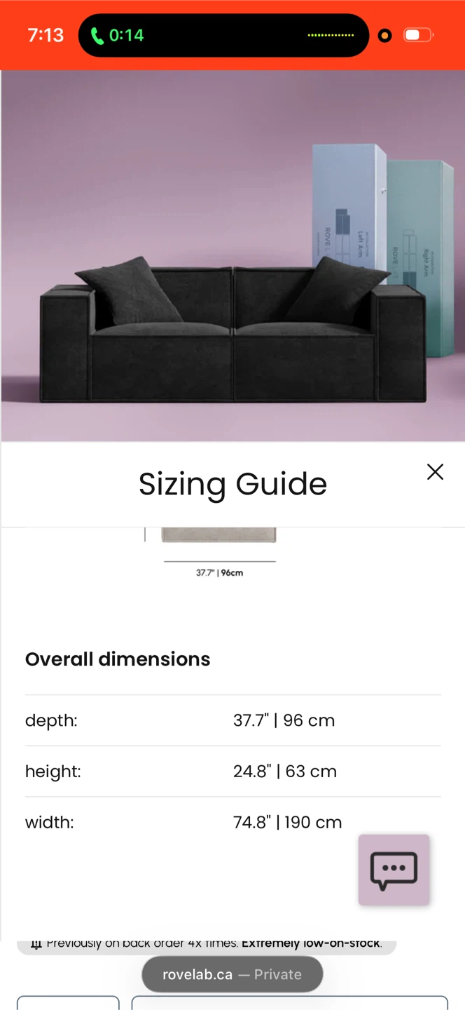 Black Modern Sofa - photo 5