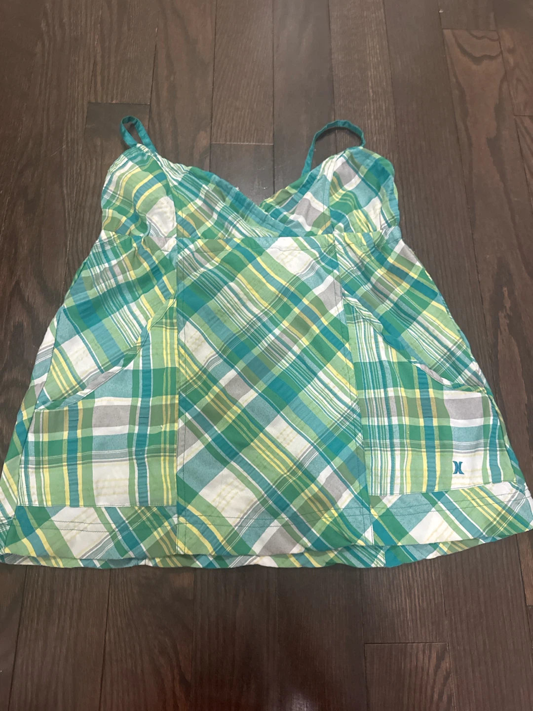 Hurley Plaid Tank Top Size S