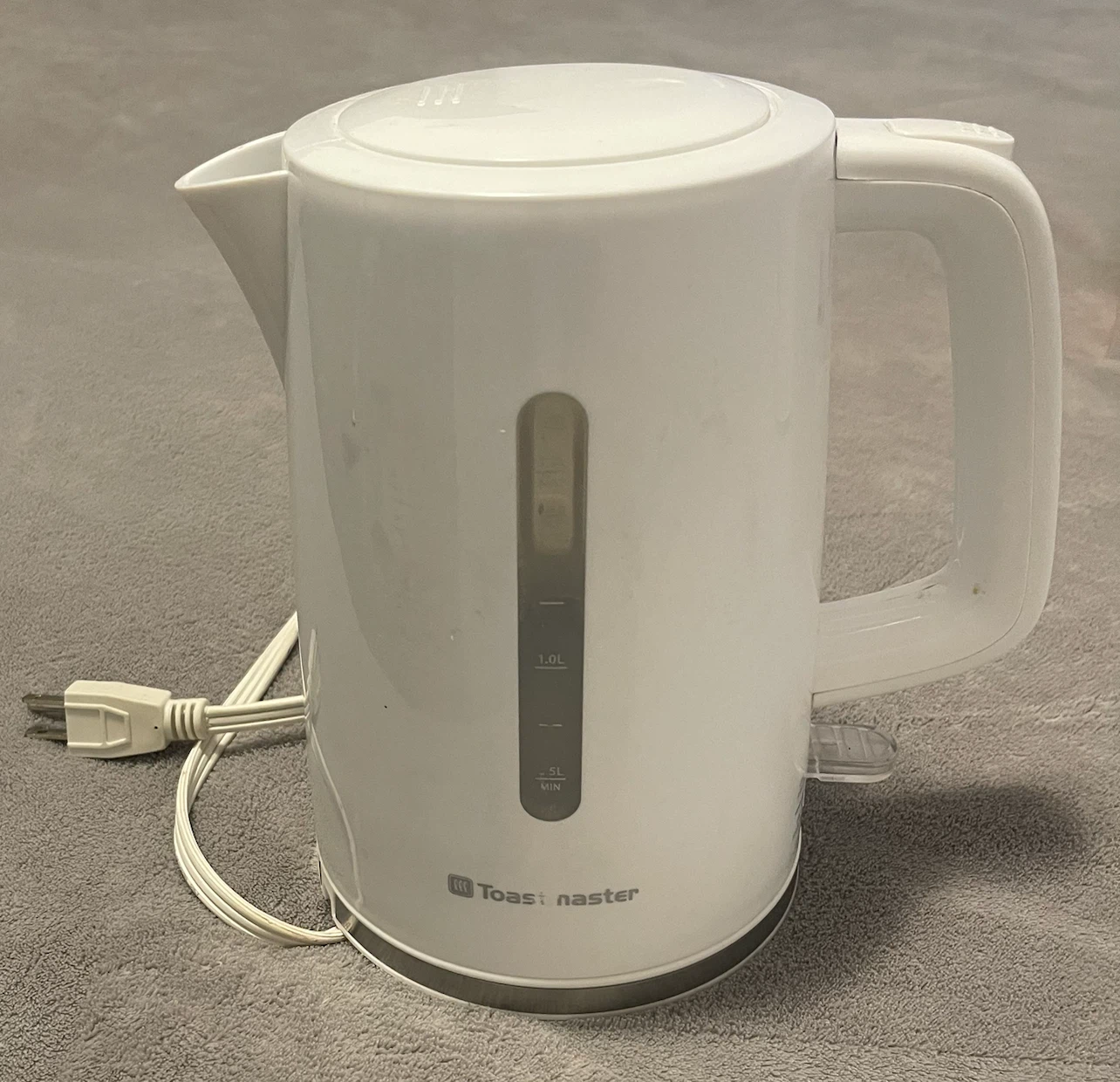 Toastmaster White Electric Kettle 1.0L