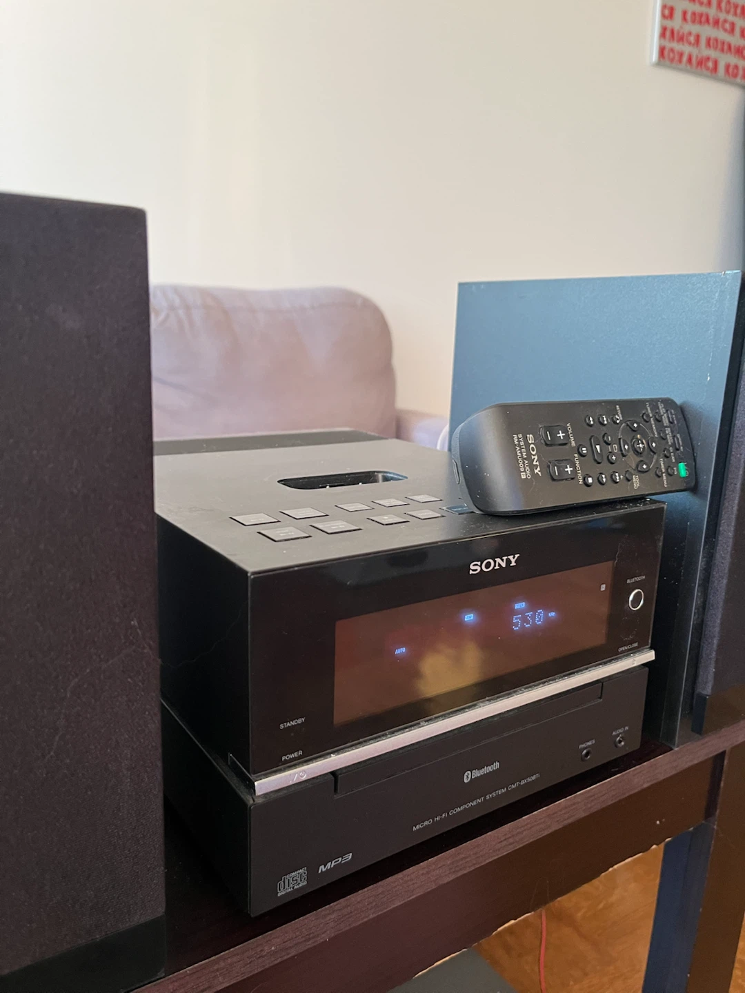Sony CMT-BX50BTi Bluetooth Stereo w/ Speakers & Remote - photo 2