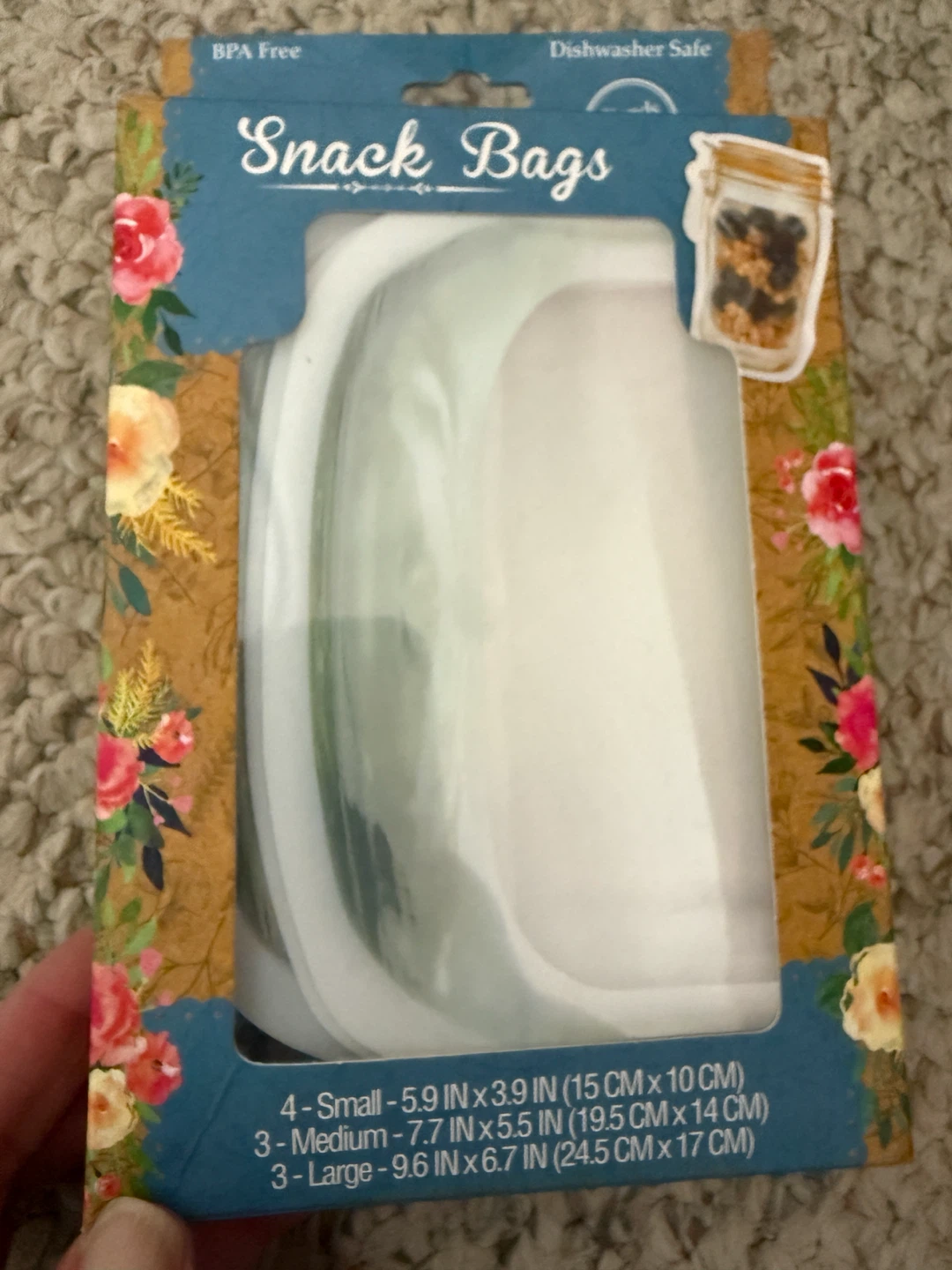 Mason jar snack bags storage treats