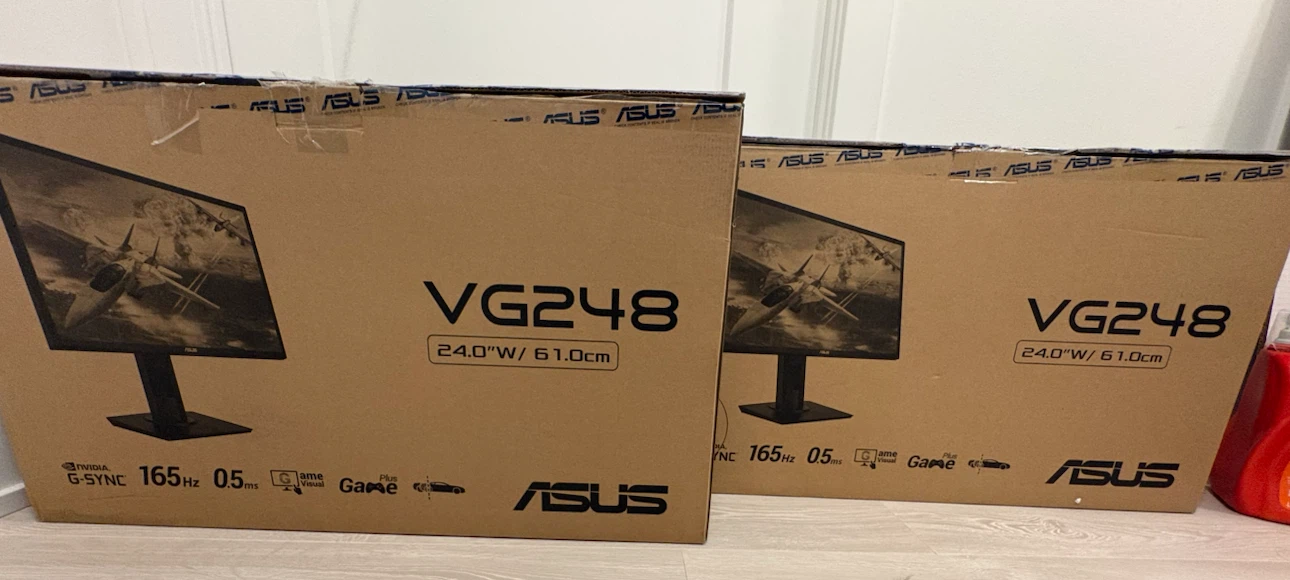 Two ASUS VG248QG Gaming Monitors (165 hz)