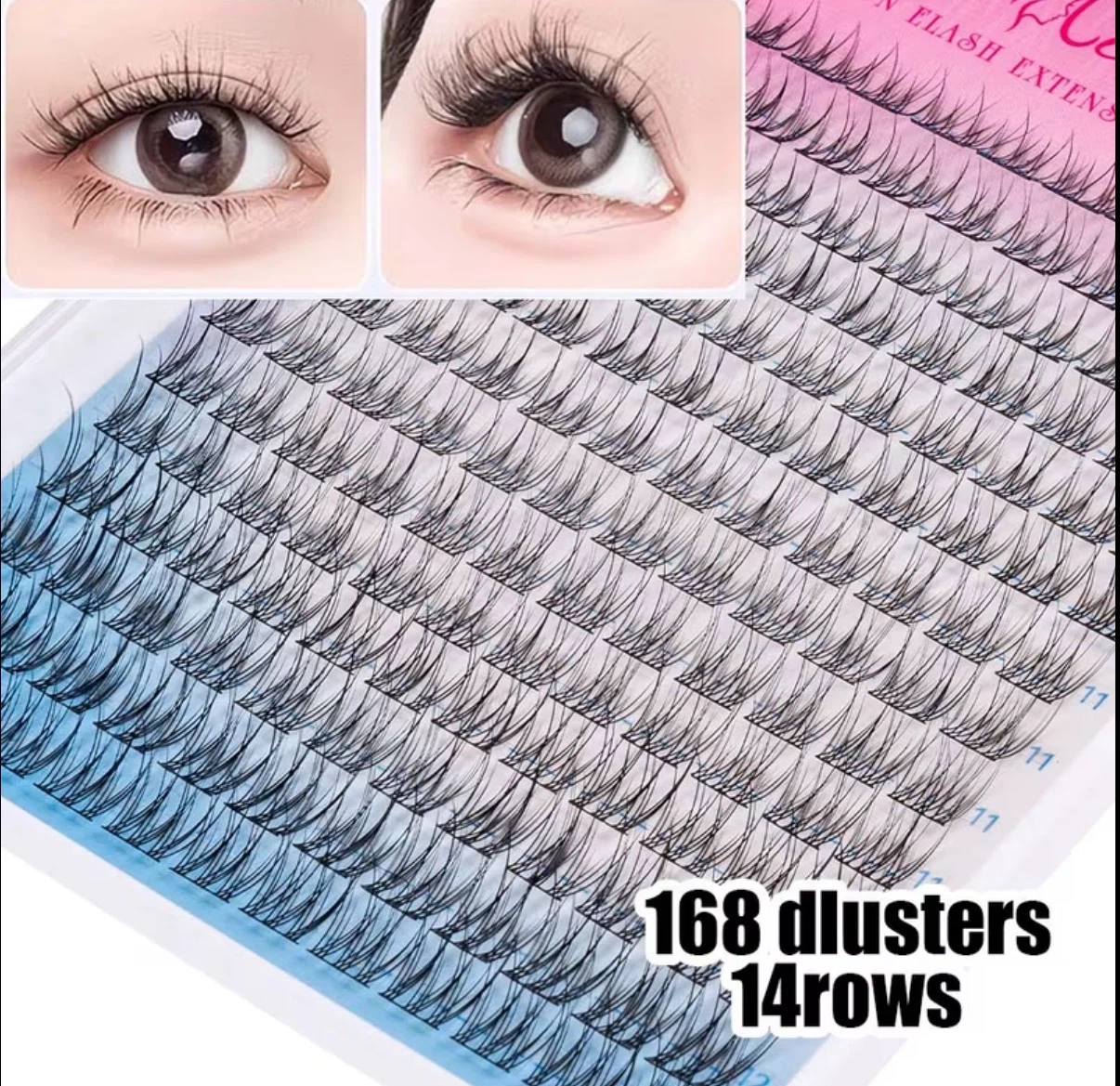 DIY Cluster Eyelash Extensions Kit – 168 Clusters - photo 2