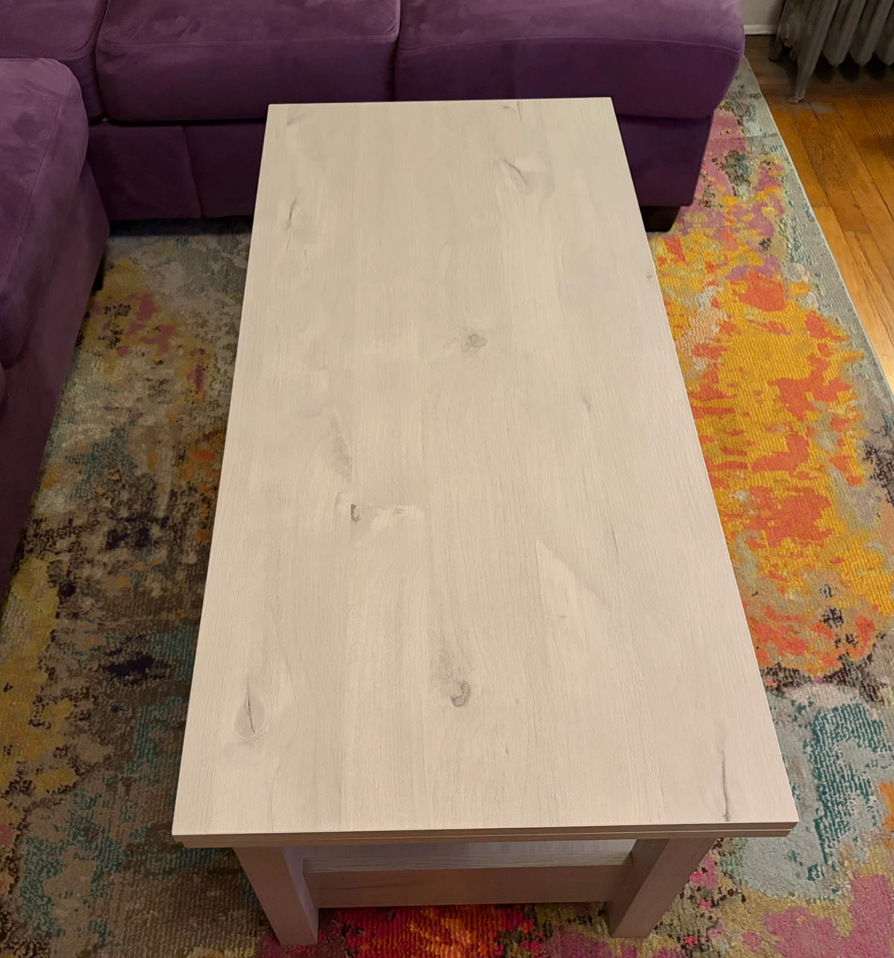 Lift-Top Convertible Coffee Table with Drawers - photo 2