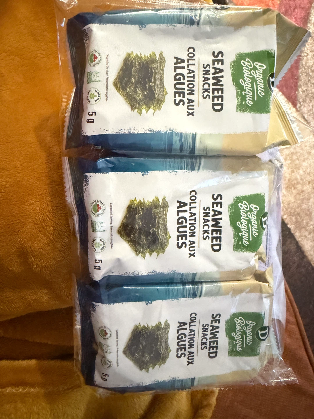 Organic Biologique Seaweed Snacks (3-Pack)