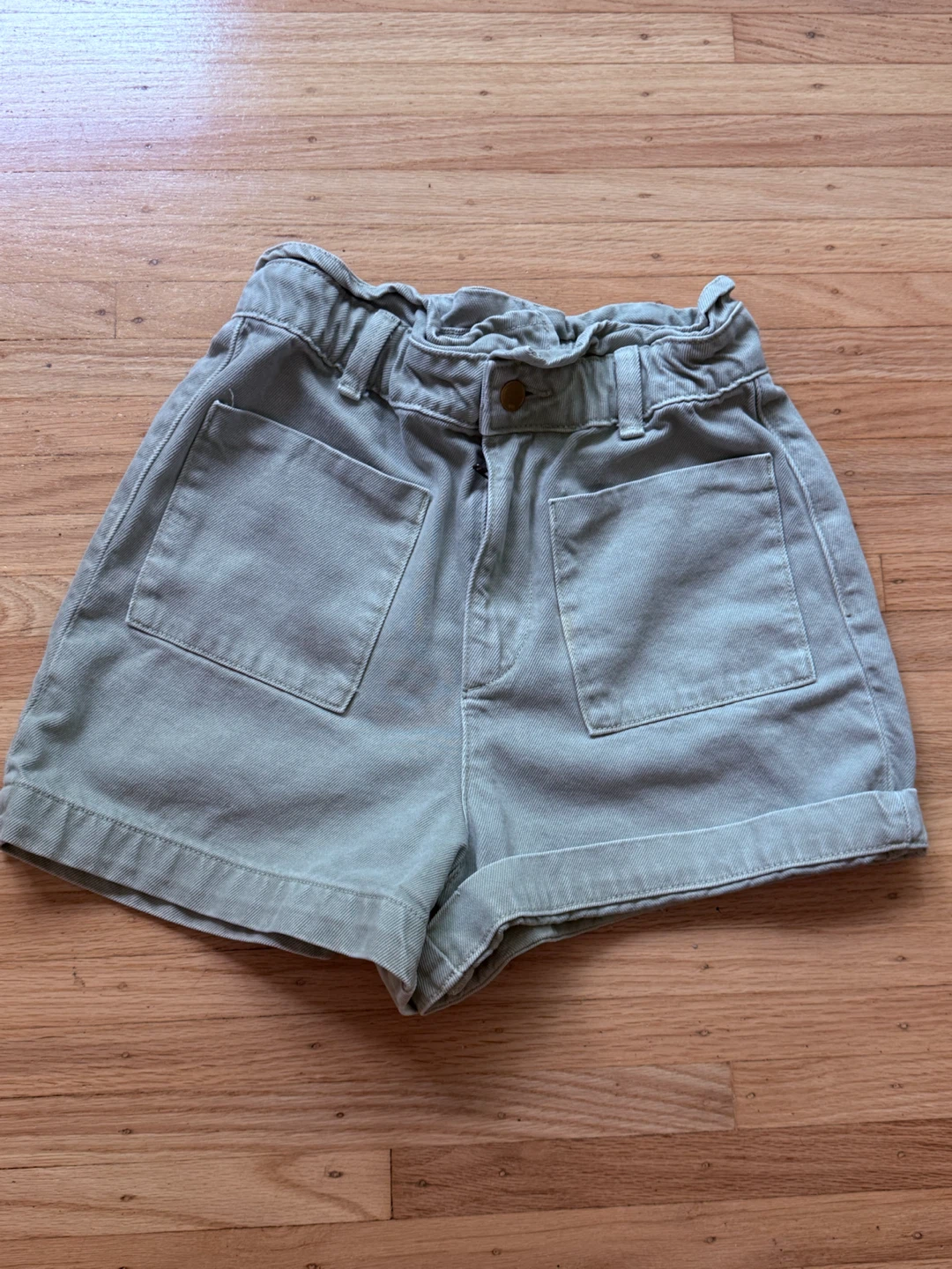 Zara High-Waisted Paperbag Shorts