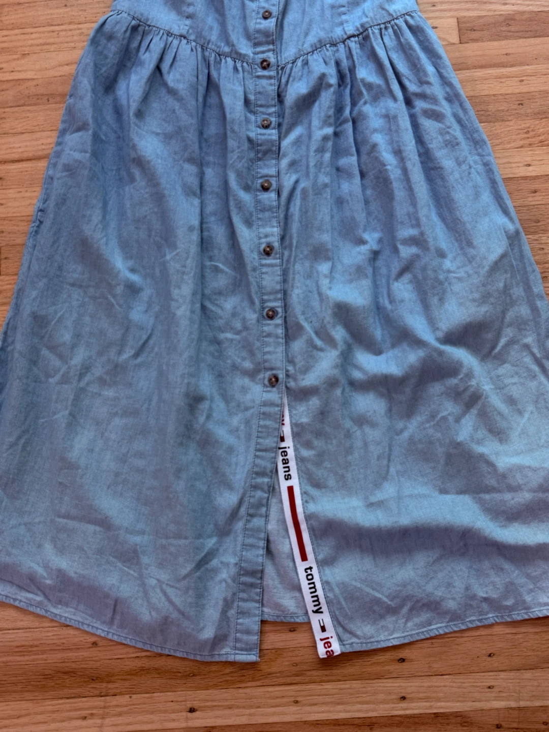 Tommy Jeans Denim Button-Up Midi Dress XS - photo 2