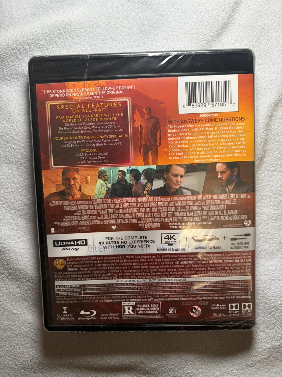 Sealed Blade Runner 2049 4K Ultra HD Blu Ray - photo 2