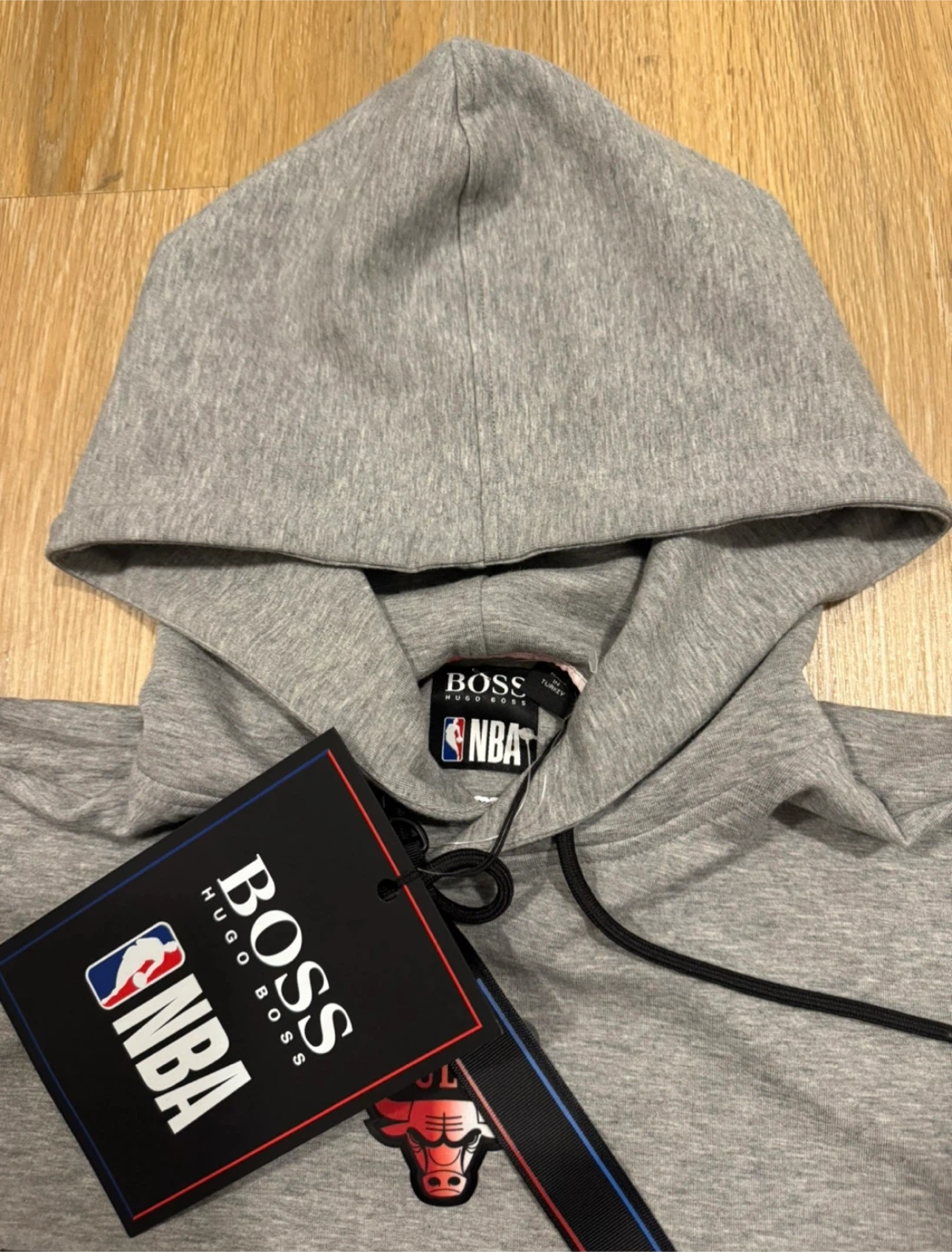Hugo Boss x NBA Chicago Bulls Mens Grey Hoodie Size Medium - photo 3