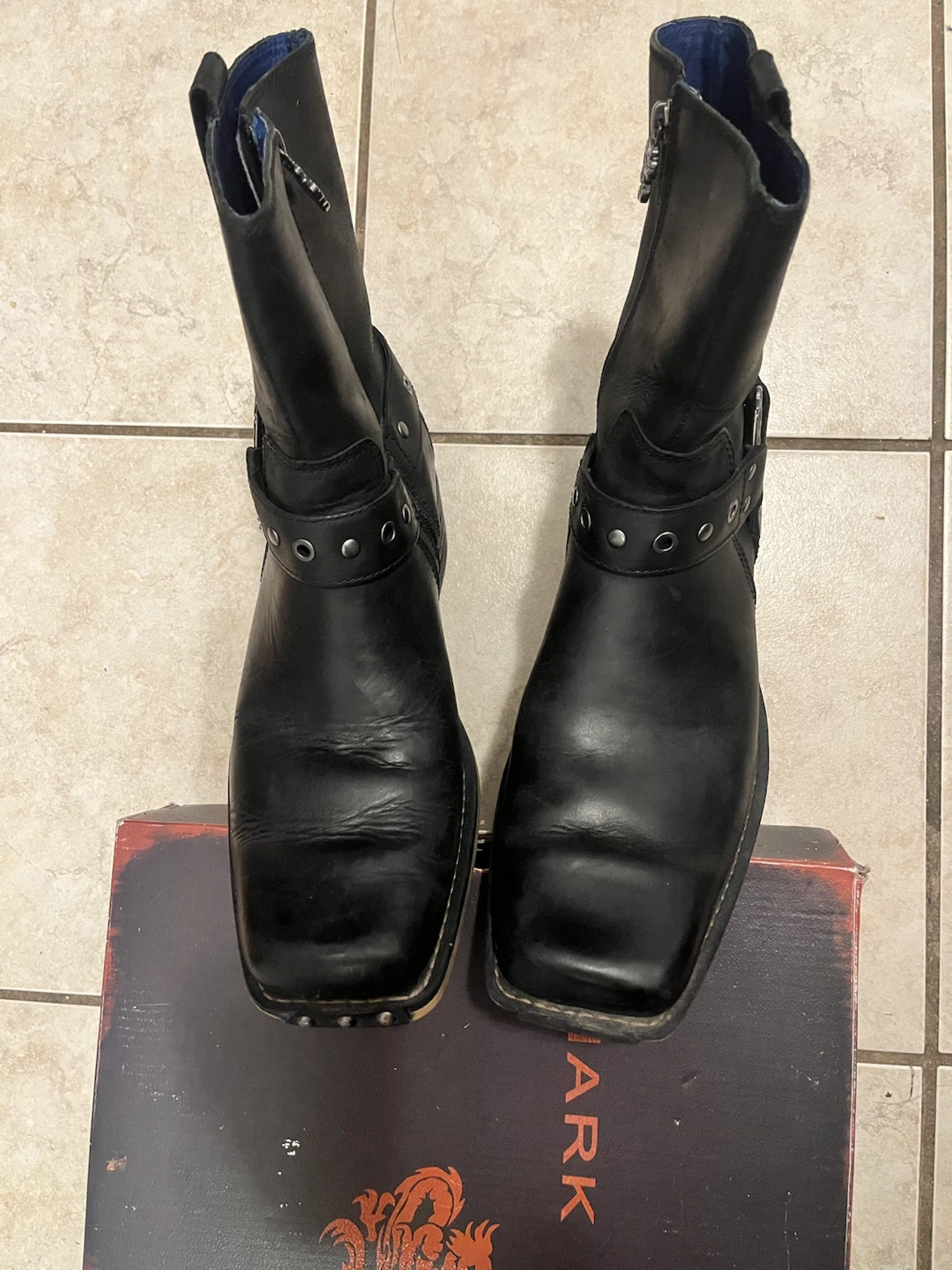 Mark Nason Black Leather Boots - Size 9 - photo 3