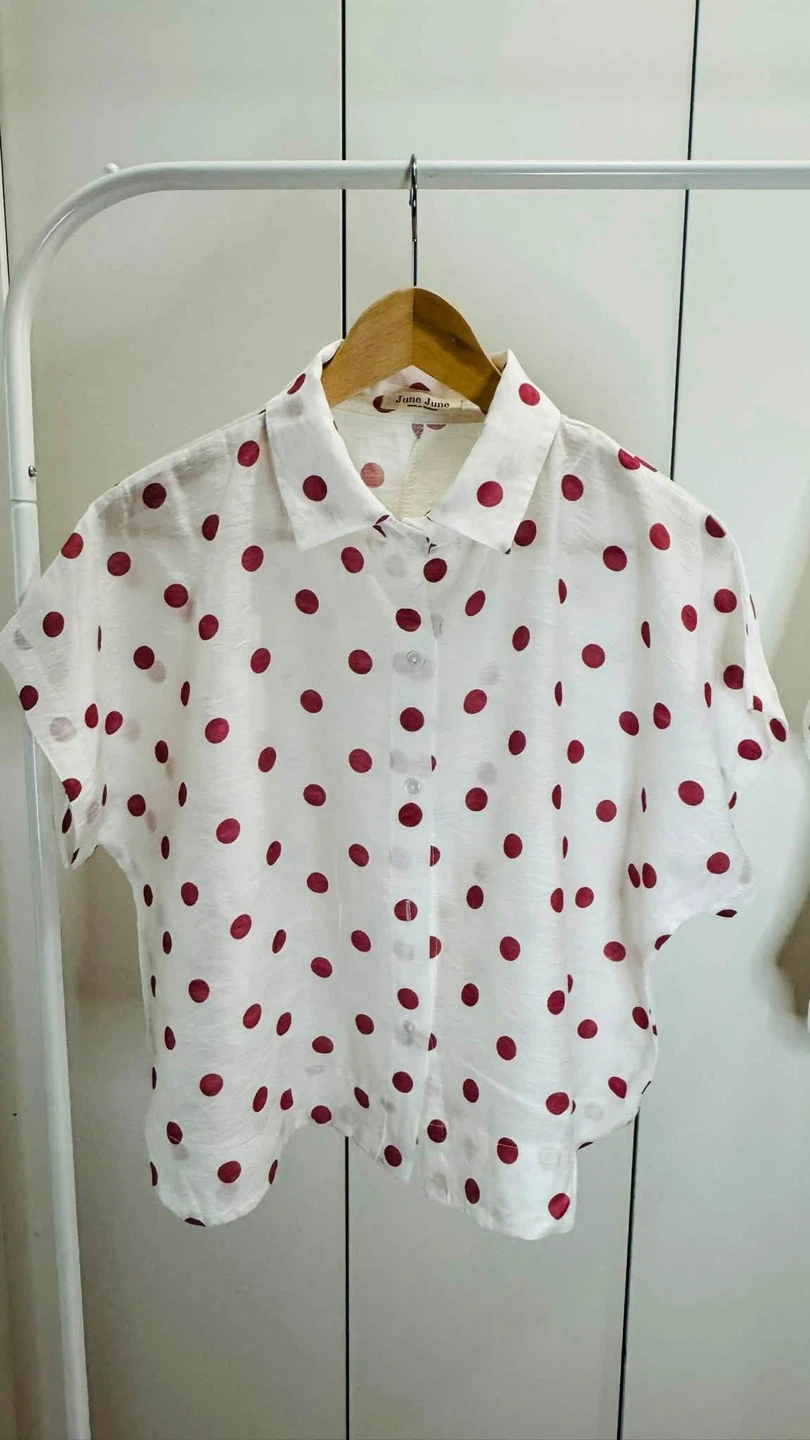 Polka Dot Short Sleeve Shirt - photo 4