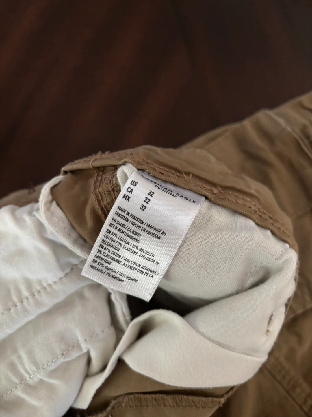 American Eagle Cargo Shorts Size 32 toasted almond - photo 3