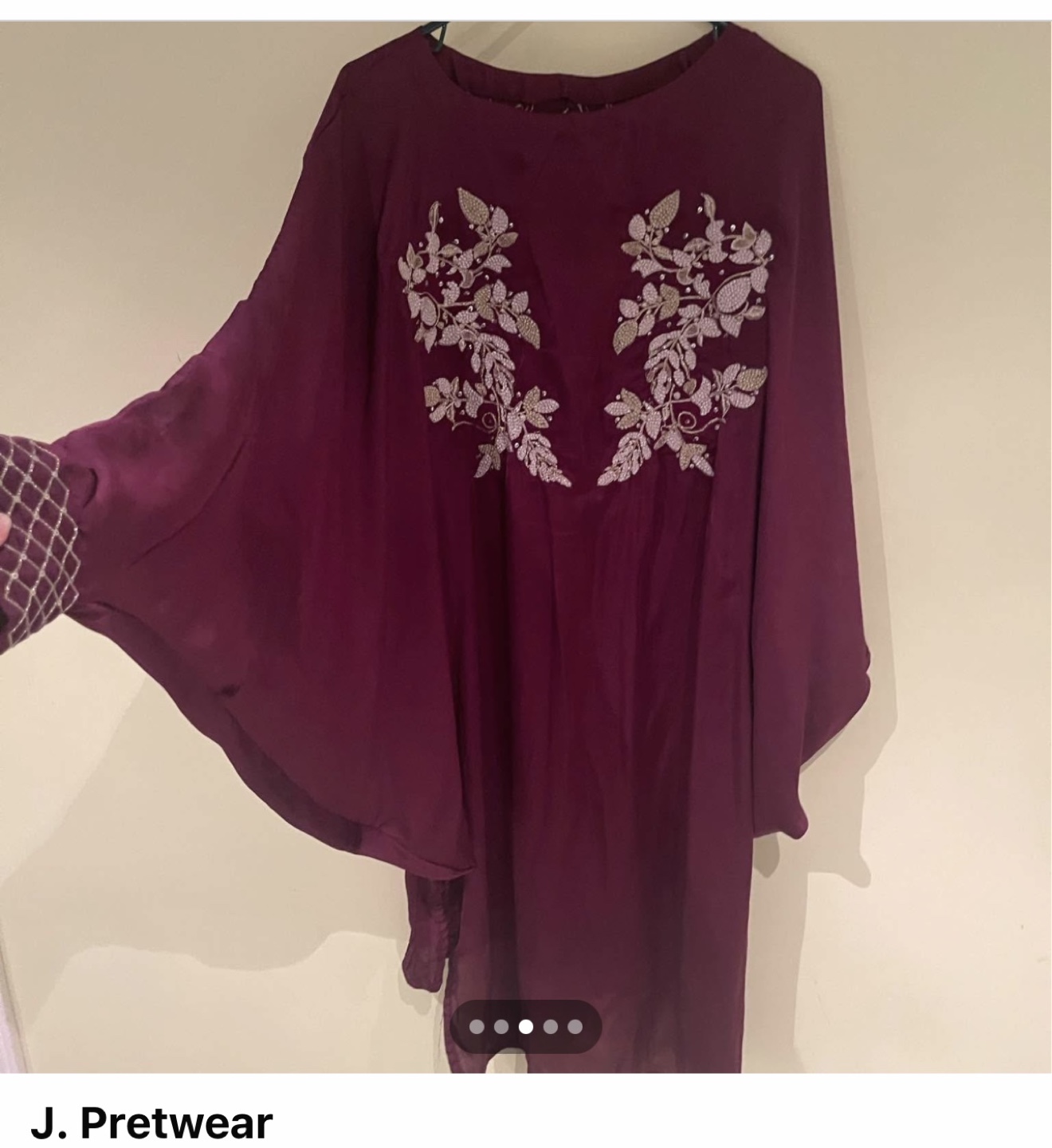 J. Pretwear Embroidered Kaftan Style Tunic