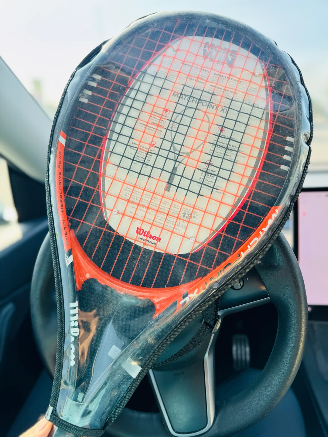 Wilson Matchpoint XL Tennis Racquet with cover, brand new