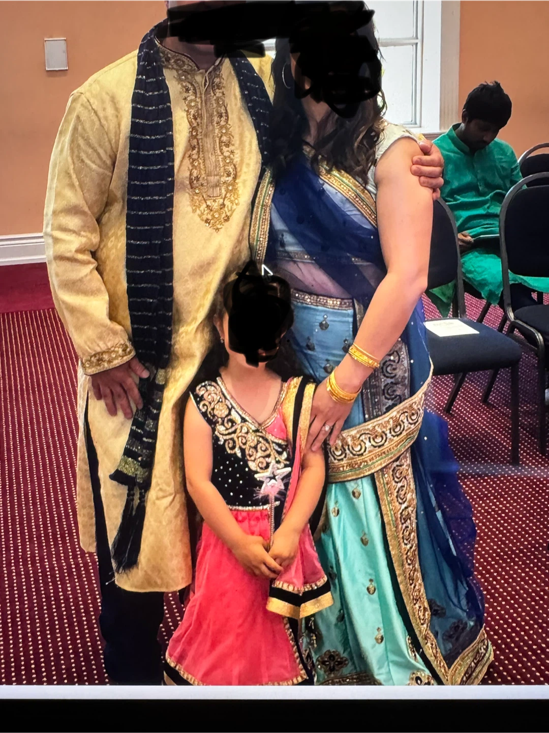 Traditional indian wedding clothes used once