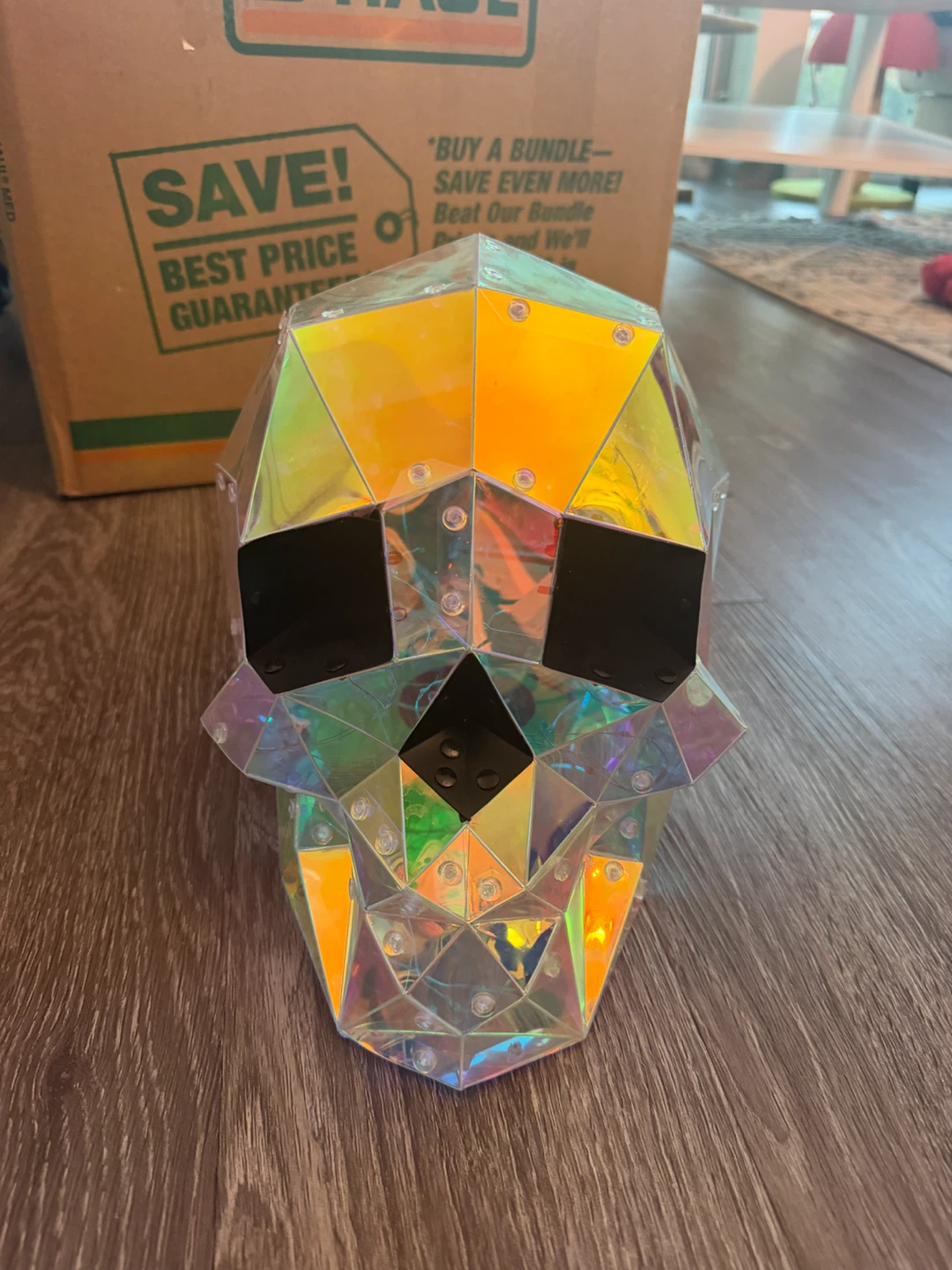 Light-Up Skull Decoration