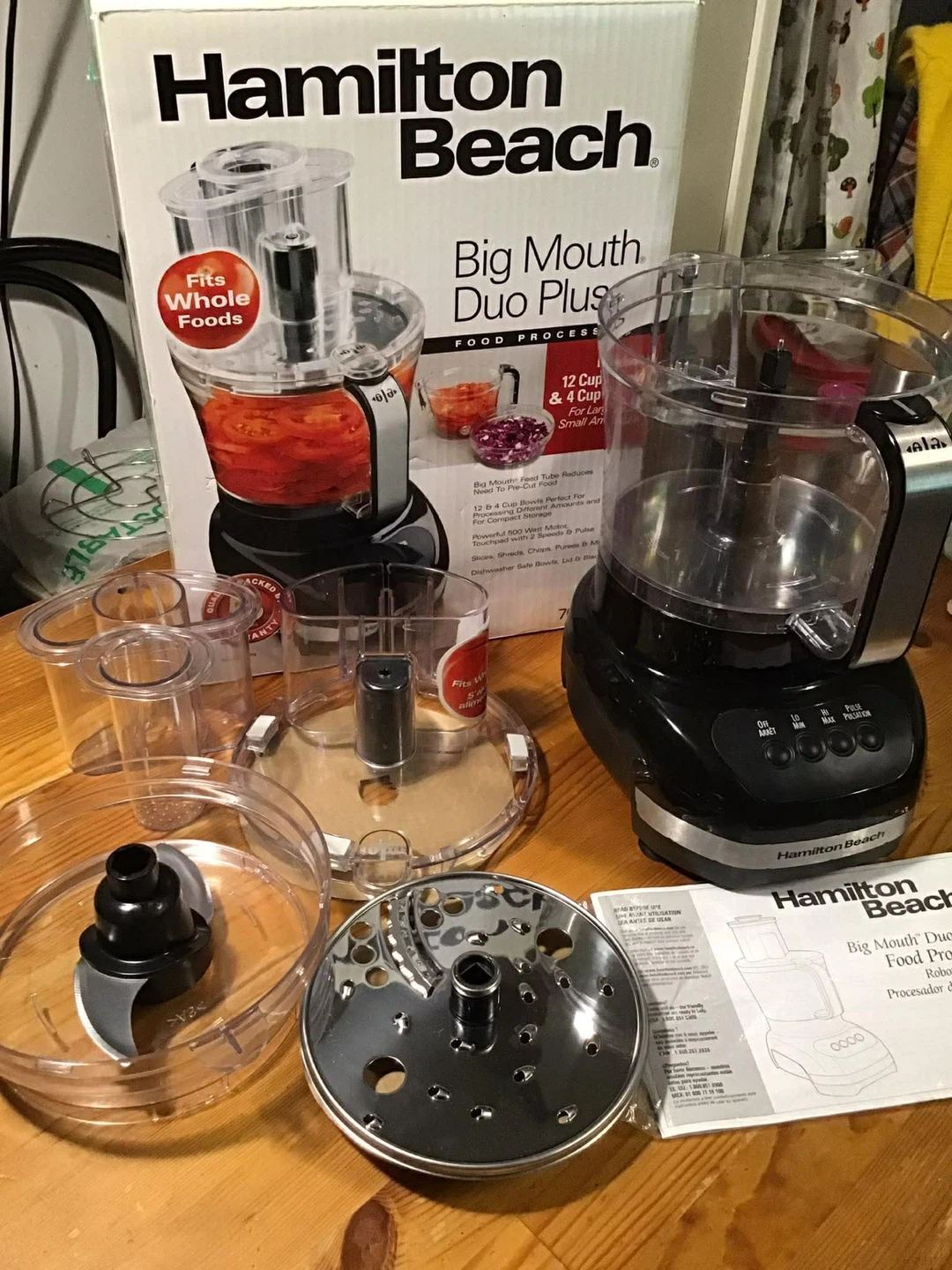 Hamilton Beach Big Mouth Duo Plus Food Processor