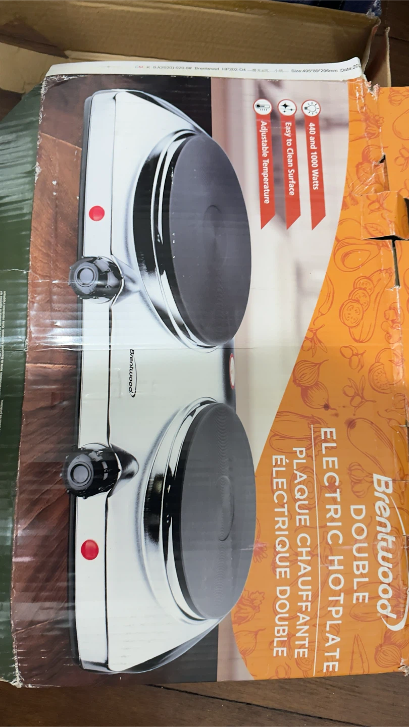 Brentwood Double Electric Hotplate