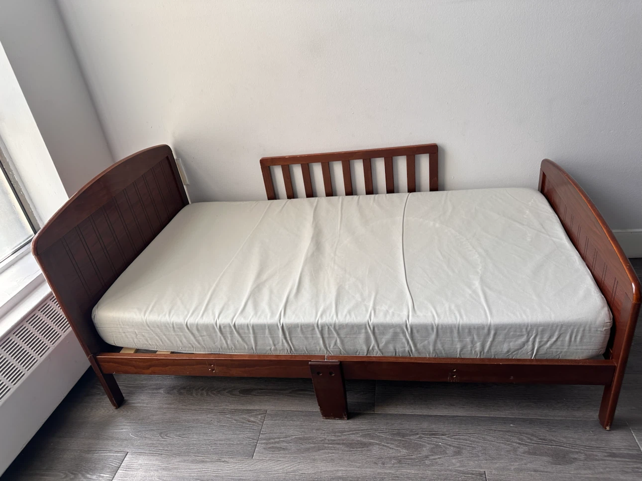 Wooden Toddler Bed with Mattress - photo 3