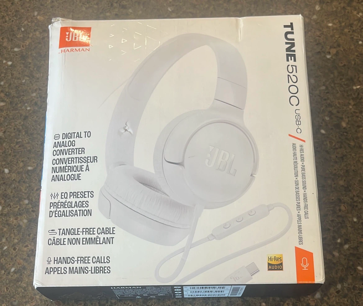 JBL Tune 520BT Wireless On-Ear Headphones - White - photo 3