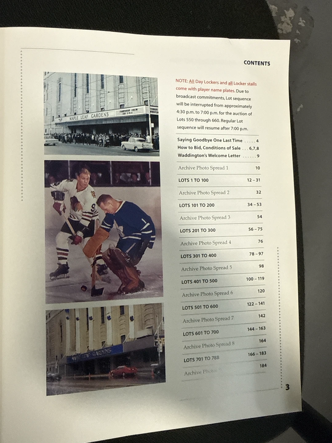 Maple Leaf Gardens Commemorative Album & Auction Catalogue - photo 4