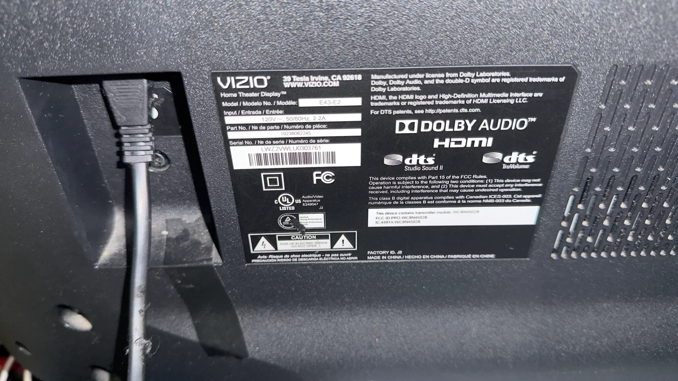 VIZIO Home Theater Display E43-E2 - photo 4