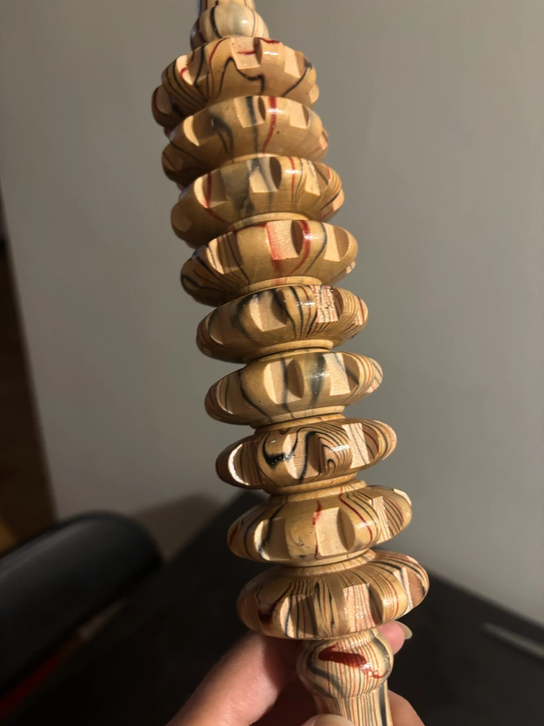 Wooden Massage Roller Stick - photo 3