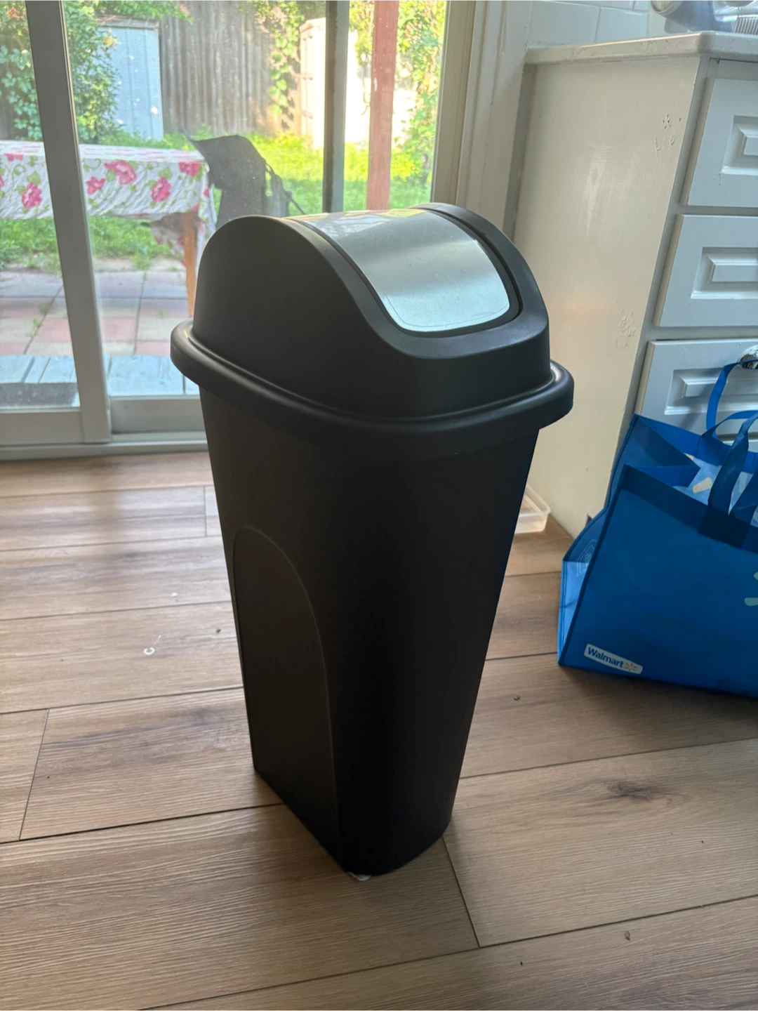 Big Black Step Trash Can