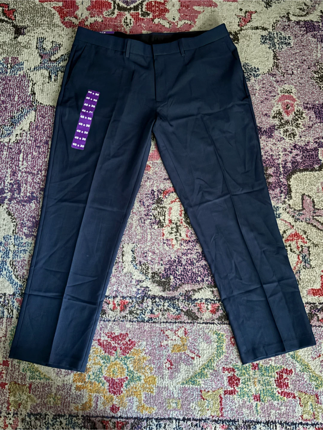 Haggar Men's Dress Pants Navy Size 40x30