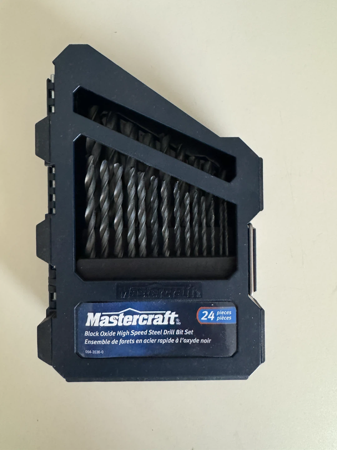 Mastercraft 24-Piece Black Oxide High Speed Steel Drill Bit Set