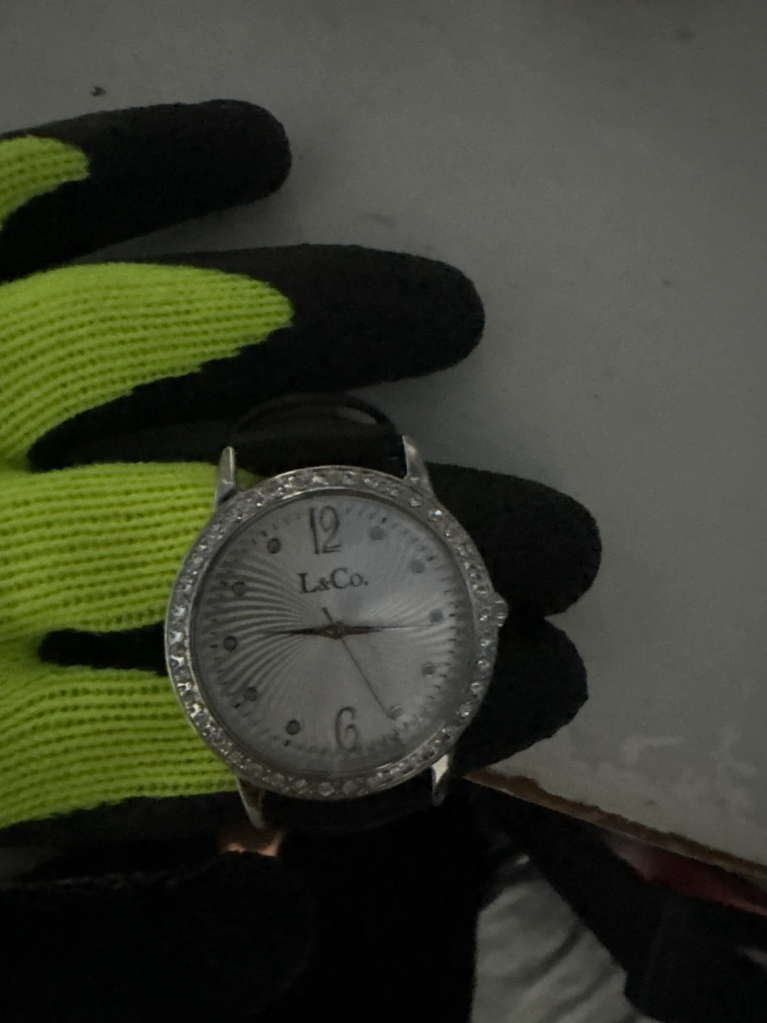 L&Co. Women's Watch with Rhinestones