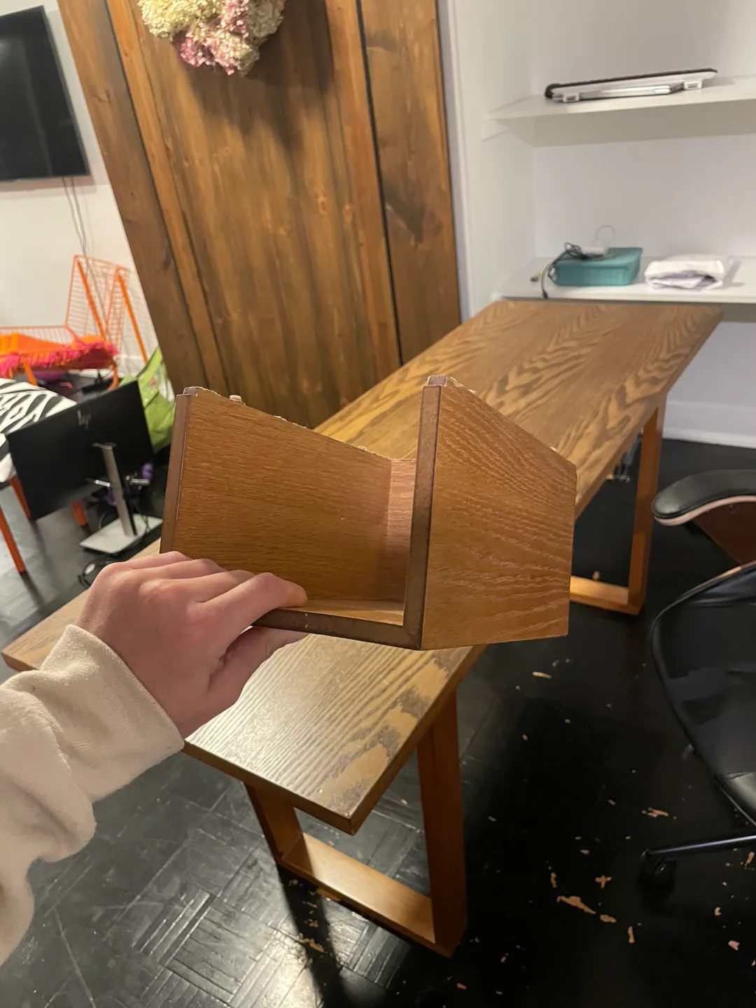 Mid Century Modern Wooden Desk - photo 5