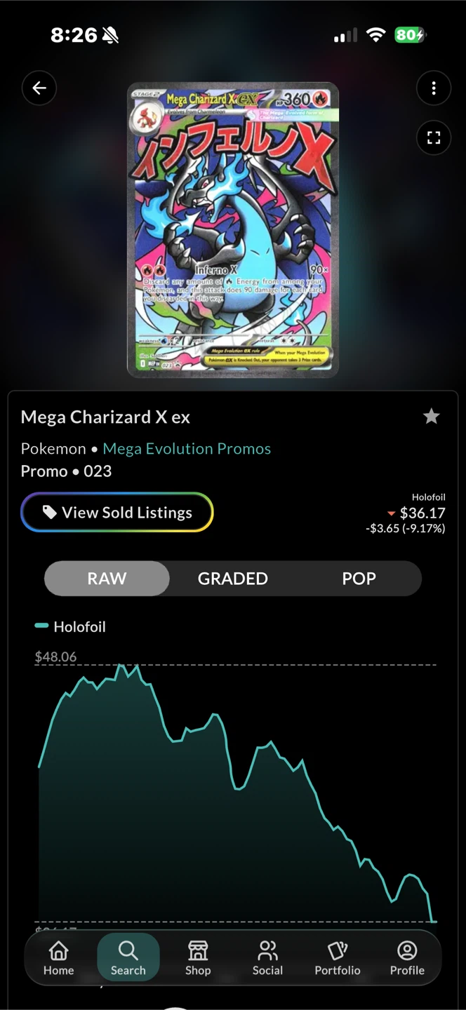 Mega Charizard X ex Pokemon Card - Promo 023