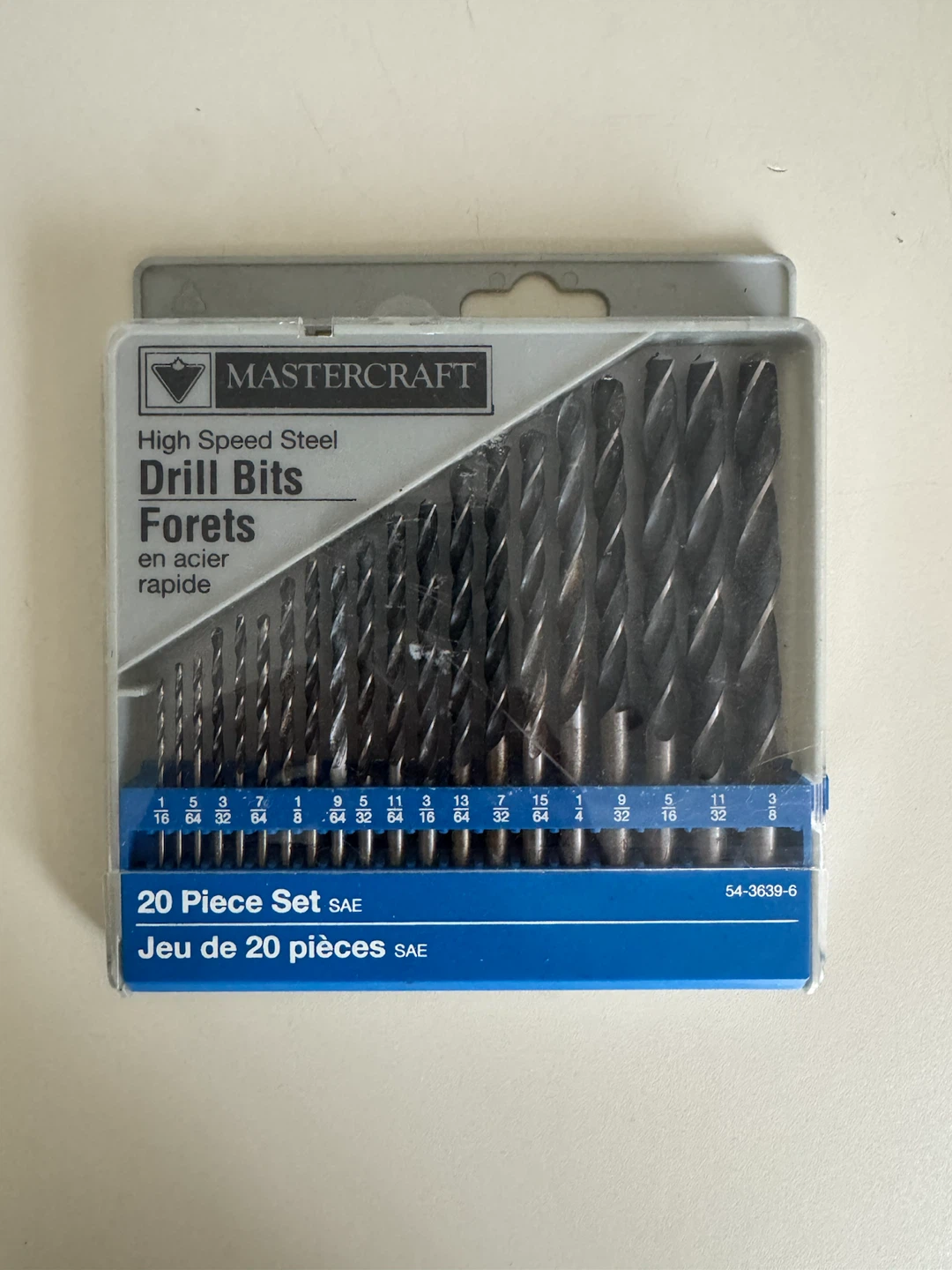 Mastercraft High Speed Steel Drill Bits - 20 Piece Set